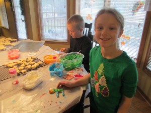 Here is Grace making cookies with her cousin. Nothing much to do with the post except it's Christmasy.
